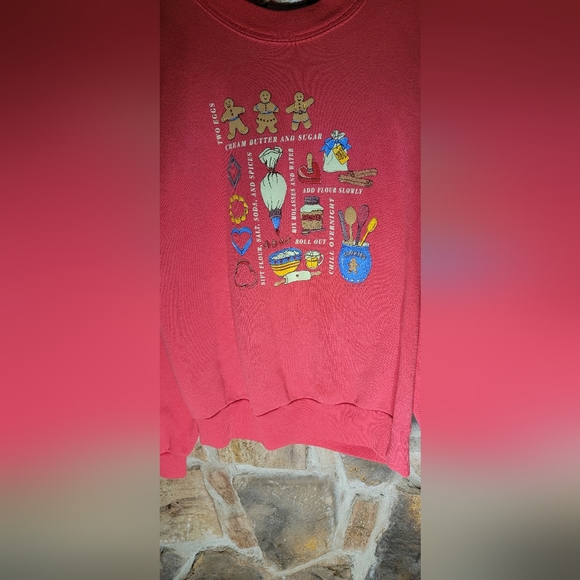 Gopher sport vintage Christmas cookie red long sleeve pullover - Picture 3 of 4